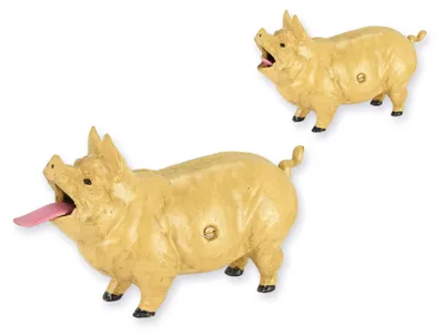 Produktbild von Sparschwein Spardose Schwein Gusseisen Replikat Retro Design Dekoration