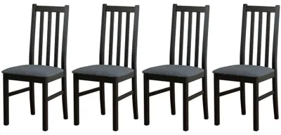 Productafbeelding van ESSZIMMERSTUHL - Set van 4 stoelen, model Bos 10, kleur zwart, stijl hygge, artikelnummer 96