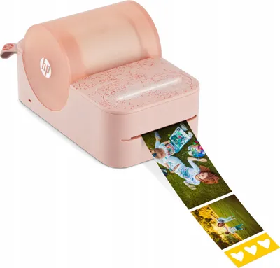 Zdjęcie produktu dla HP Sprocket Panorama Instant Portable Color Label & Photo Printer, ZINK (Zero-Ink), 313,58 x 313,58 DPI, 3,3 mm/s, Kolor, Przewodowy i Bezprzewodowy, Różowy