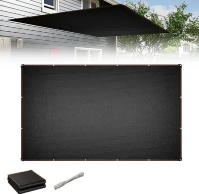 Produktbild von LZQ Sonnensegel 3x5m Rechteckig – Wetterfest & UV-beständig, HDPE 150g/m², inkl. Seile – Anthrazit für Balkon, Terrasse, Garten