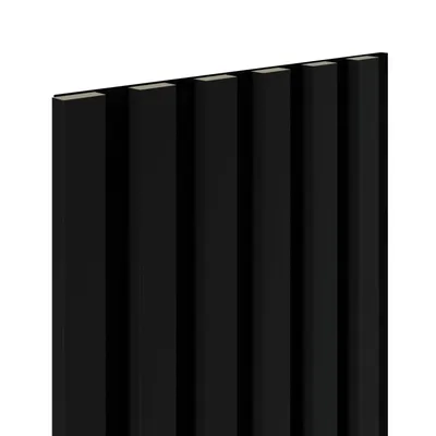 Zdjęcie produktu dla Lamele ścienne na czarnym filcu 6L Marbet Design WOODLINE 270x30 cm Czarny mat 1 szt.