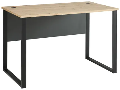 Schreibtisch MEMPHIS Artisan Eiche - Metallgestell schwarz 120 x 73 cm