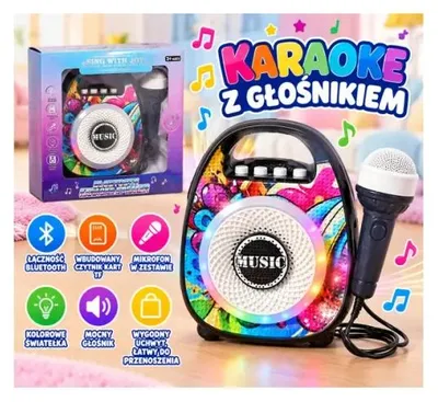 Obrázek produktu pro Bezdrátová hudební sada s reproduktorem a mikrofonem - SWEDE