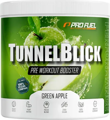 Produktbild von ProFuel Tunnelblick (20 Serv) Green Apple - Pre-Workout - Pre-Workout Booster