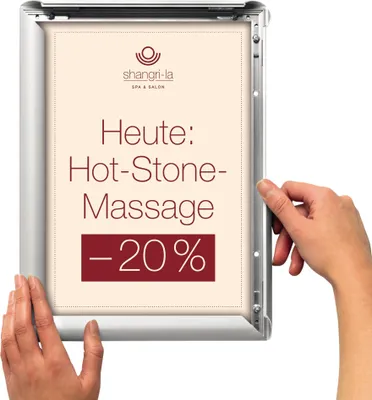 Produktbild von deflecto Plakatrahmen, DIN A4, silber eloxiert