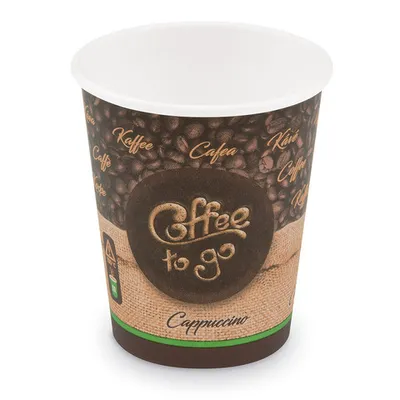Produktbild von 250x Kaffeebecher M 'Coffee To Go' Cappuccino Caffe Lungo 200ml 280ml