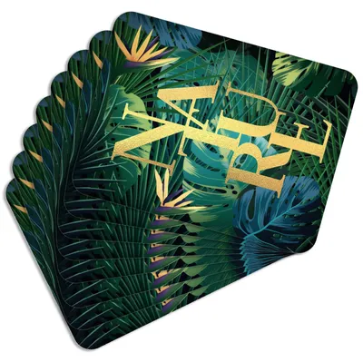 Produktbild von MG Design Set aus 8 Kork-Platzsets - Nature Gold - 30 x 40 cm - hitzebeständig & abwischbar, mit Korkrückseite