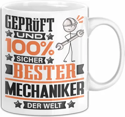 Produktbild von Mechaniker Geschenk Lustiger Spruch für Mechaniker Geschenkidee Bester Mechaniker Der Welt (Weiß)