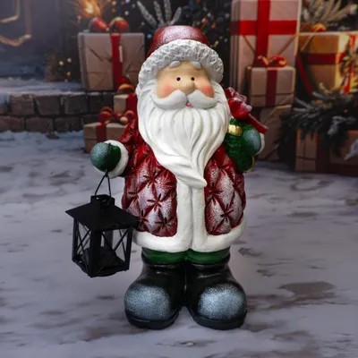 Produktbild von Solis Decor Dekofigur Weihnachtsmann mit Laterne
