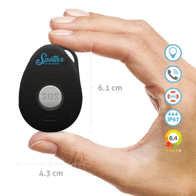 Produktbild von Spotter GPS Tracker | GPS tracker pre deti | GPS tracker Demencia | Žiadna predplatná | SOS tlačidlo | Funkcia volania | Nastavenie zón | Alarmu