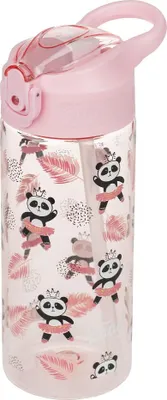 Obrázok produktu pre BAAGL Tritanová fľaša na pitie so slamkou Panda 500 ml