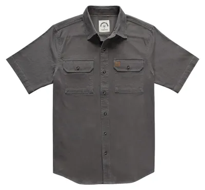 Productafbeelding van Denim Overhemd Korte Mouw voor Mannen Casual Vintage Lichtgrijs