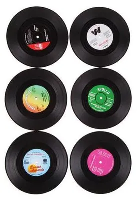 Produktbild von LP-Schallplatten-Untersteller - 6 Stück