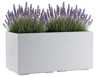Obrázok produktu pre HowHomely, kvetináč na kolieskach, 39x78x39 cm, krémová farba, vzhľad betónu