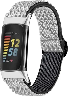 Image de imoshion Bracelet élastique en nylon pour le Fitbit Charge 5 - Blanc