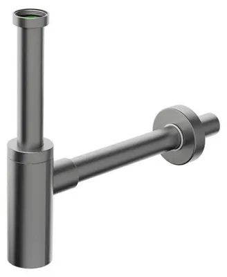 Produktbild von INOXMATER Waschtisch-Siphon 5/4", Ablauf 32mm, Edelstahl/Gun metal