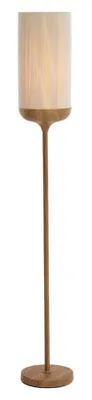 Obrázek produktu pro Stojací lampa - béžová přírodní - Dania - bavlna kov - Ø 23cm - E27 - 1738143 - Light & Living