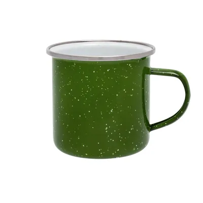 Produktbild von Origin Outdoors Emaille-Becher 360 ml grün
