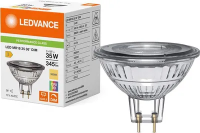 Produktbild von Osram LED MR16 DIM P, 3,4 W, 35 W, GU5.3, 345 lm, 25000 h, Warmweiß
