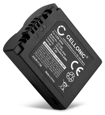 Immagine prodotto di CELLONIC 1x Batteria per Fotocamera Compatibile con Panasonic Lumix DMC-FZ18, Lumix DMC-FZ28, Lumix DMC-FZ50, CGA-S006 – (750mAh, 7.4V)