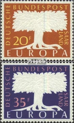 Produktbild von Briefmarken Saarland 1957 Mi 402-403 (kompl.Ausg.) gestempelt Europamarken