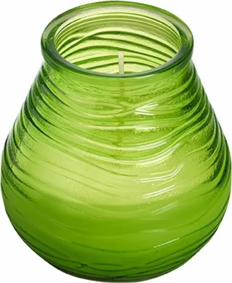 Image de Bolsius Lowbois Bougie lanterne - Vert citron - 6 pièces