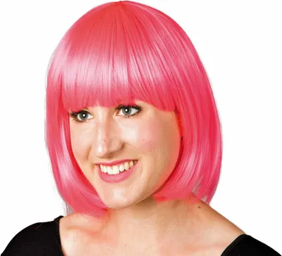 Produktbild von Foxy Pagenkopf-Perücke pink Karneval