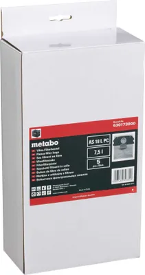 Image de Sac filtrant en non-tissé 630173000 pour AS 18 L PC 7,5l (Pak.= 5 pièces)