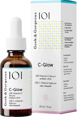 Geek & Gorgeous 101 C-Glow 15% Vitamin C Serum with Ferulic Acid and Vitamin E 30ml