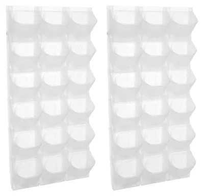 Image de Support mural pour pots de fleurs - Pot de fleurs mural - Support pour pots de fleurs - Support pour plantes - Support mural pour plantes - Lot de 36