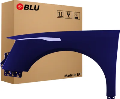Immagine prodotto di BLU Parafango compatibile con VW Volkswagen Passat B6 LA5E Sinistra Blau MaritimBlau | 2005-2010 | Anteriore | Verniciato | Pronto per il montaggio | Acciaio