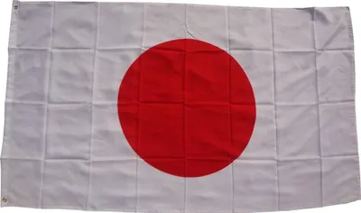 Obrázok produktu pre Vlajka Japonsko 90 x 150 cm vlajka s 2 očkami 100g/m² tkanina hmotnosť zdvihák vlajka pre stožiar