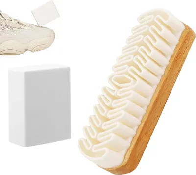 Produktbild von Wildlederbürste Set, Raulederbürste, mit Wildlederradierer, für Schuhe