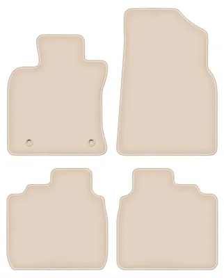 Produktbild von DURBAN Beige Velours-Fußmatten-Set für Lexus ES VII Limousine (2017-)