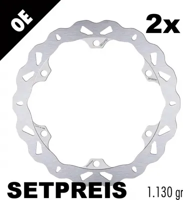Immagine prodotto di Set di dischi freno Galfer 2x DF080W WAVE® rigido anteriore 320x5mm per Honda CB F FA CBR 650 ccm anno 2014 - 2022