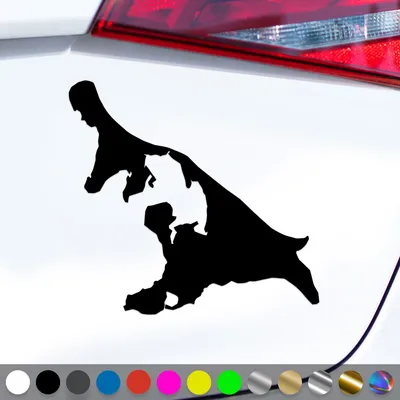 Produktbild von PantherPixel Usedom Aufkleber Insel Umriss Kontur Nordsee Sticker Auto Geschenkidee Farbe Schwarz