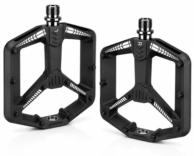 Image de Pédales de vélo à 3 roulements - Aluminium antidérapant avec 20 picots