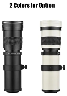 Produktbild von Kamera MF Super Telezoomobjektiv F/8,3-16 420-800 mm T2-Halterung mit AF-Mount-Adapterring Universal 1/4 Gewinde Ersatz für Alpha-Mount A55 A33 A550 A