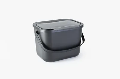 Obrázok produktu pre Kôš na organický odpad, kompostovací kôš, objem 6 litrov, čierny, Mini Bini