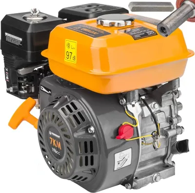 Produktbild von Motor GX160 OHV Benzin Benzinmotor 7 PS 196 ccm Kartmotor Standmotor 4-Takt Industriemotor 19mm Welle Motor für Rüttelplatte, Stromaggregat, Motopumpe