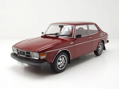 Zdjęcie produktu dla MCG 18441 Saab 99 EMS 1977 ciemnoczerwony 1:18