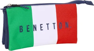 Zdjęcie produktu dla Piórnik Safta Triple Benetton Flag Blue Man Blue One Size