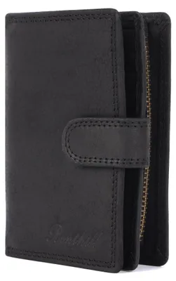 Produktbild von Benthill Geldbörse Damen Echt Leder | Damen Geldbeutel mit RFID Schutz | Portmonee Klein mit 8 Kartenfächer | Slim-Wallet inkl. Geschenkbox