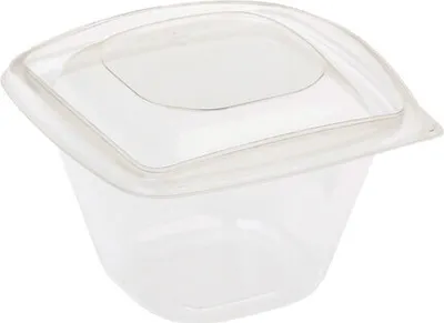 Produktbild von 40x  Salatschalen mit Deckel aus -Kunststoff (PLA) transparent 480ml