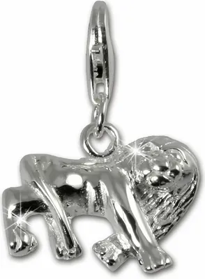 Image de SilberDream Charm Pendentif Lion Signe du zodiaque 925 Argent véritable FC7108