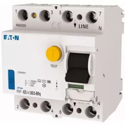 Produktbild von Eaton FI-Schalter, allstromsensitiv, 63 A, 4p, 30 mA, Typ Bfq 300980