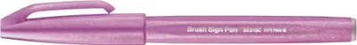 Produktbild von Pentel Brush Sign, Fein, 1 Farben, Violett, Pinselspitze, 0,5 mm, 2 mm