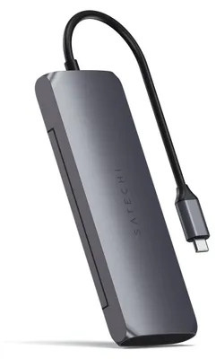 Produktbild von Satechi USB-C Hybrid Multiport Hub (4 in 1), Space Grau