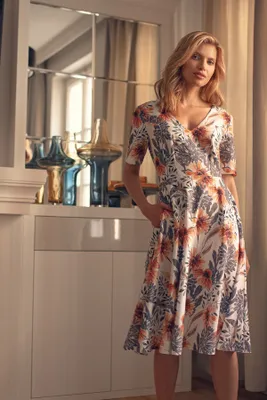 Zdjęcie produktu dla Figl Sukienka damska midi Rabyang wzorzysta S