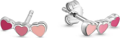 Produktbild von Herz Ohrringe für Kinder Silber 925 Ohrstecker